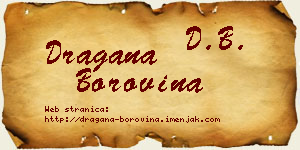 Dragana Borovina vizit kartica